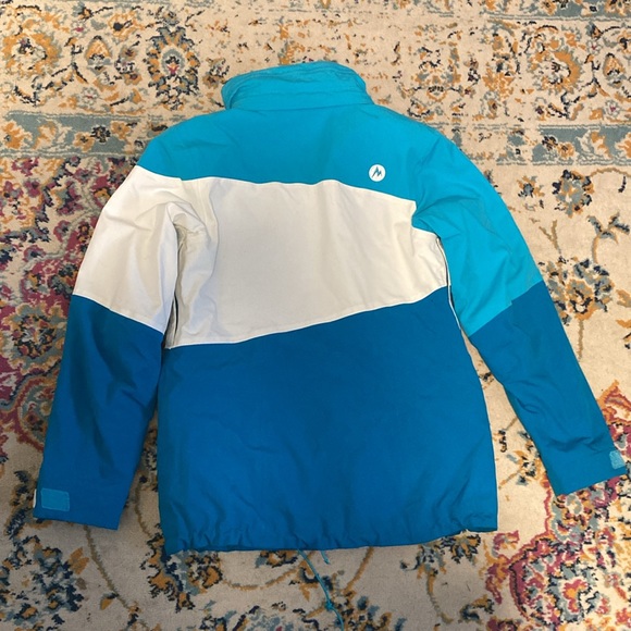 Marmot Ski Jacket Blue White Size Medium - Picture 6 of 6